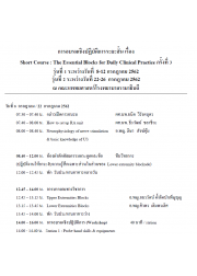 The Essential Blocks for Daily Clinical Practice ครั้งที่ 3