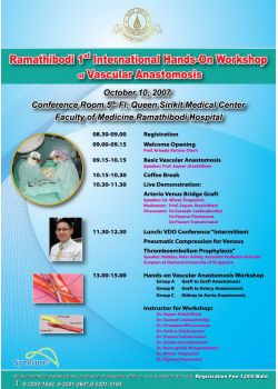 Ramathibodi Hospital: 1st International Hand-on Workshop of Vascular Anastomosis