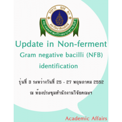 Update in Non-ferment Gram negative bacilli (NFB) identification (รุ่นที่3)
