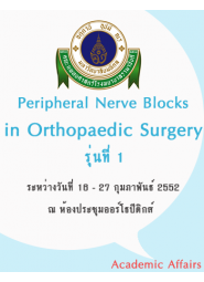 Peripheral Nerve Blocks in Orthopaedic Surgery รุ่น 1
